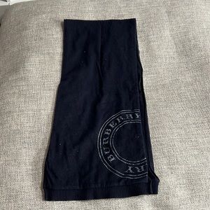 Burberry Navy Blue Scarf